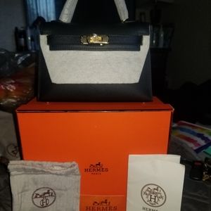 Epsom Mini Kelly Sellier 20 Black